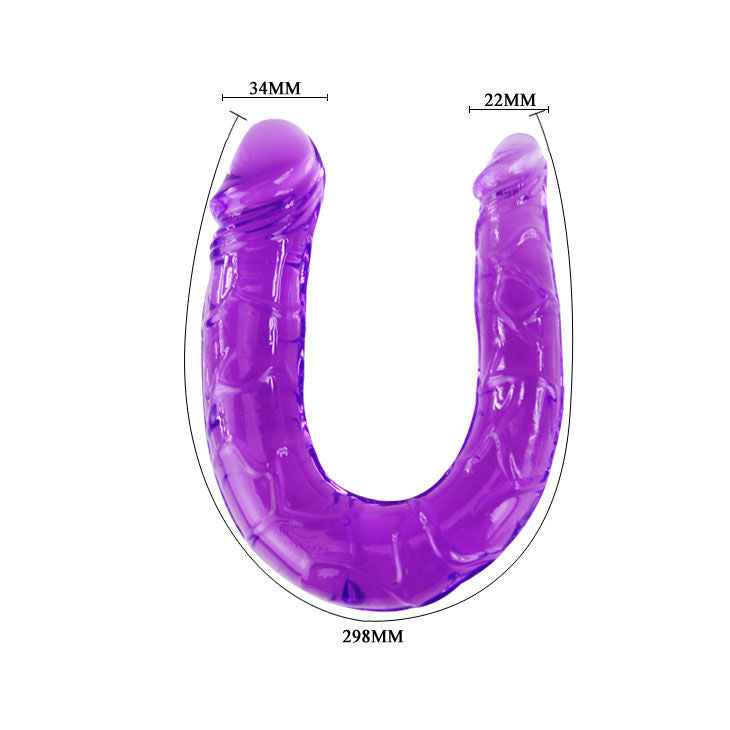 DILDO DUPLO FLEXÍVEL ROXO