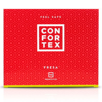 CONFORTEX - CONDONES FRESA 144 UNIDADES