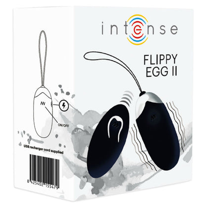 INTENSE FLIPPY II VIBRATING EGG WITH REMOTE CONTROL BLACK