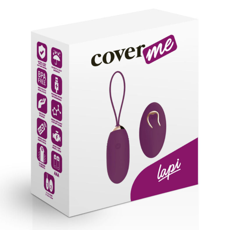 COVERME - CONTROLE REMOTO LAPI ROXO OVO VIBRATÓRIO