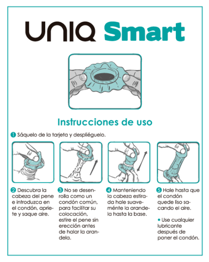 UNIQ - PRESERVATIVOS SMART PREERECCIÓN SIN LÁTEX 3 UNIDADES