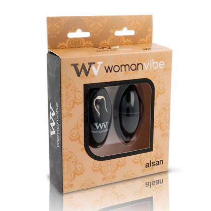 WOMANVIBE - OVO VIBRATÓRIO COM CONTROLE REMOTO PRETO SILICONE PRETO