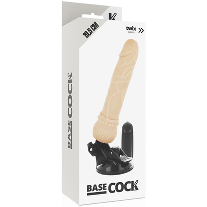 BASECOCK™ - VIBRADOR DE CONTROLE REMOTO NATURAL REALISTA BASECOCK 19,5 CM