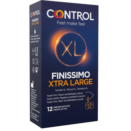 CONDONES CONTROL FINISSIMO XL 12 UNIDADES