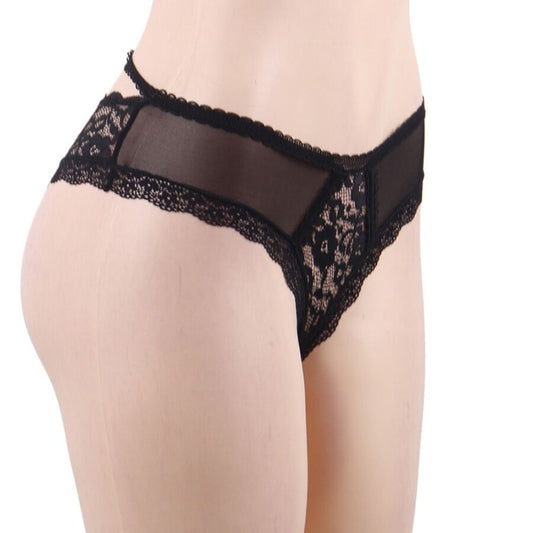 CALÇAS DE RENDA FLORAIS QUEEN LINGERIE S / M