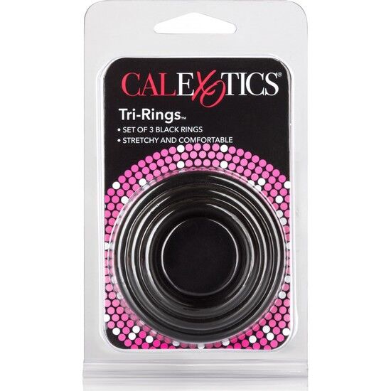 SET OF 3 BLACK PENIS RINGS