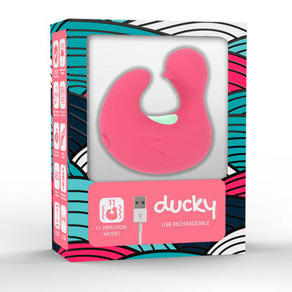 HAPPY LOKY™ - DUCKYMANIA RECARREGÁVEL DE DEDO ESTIMULADOR DE SILICONE