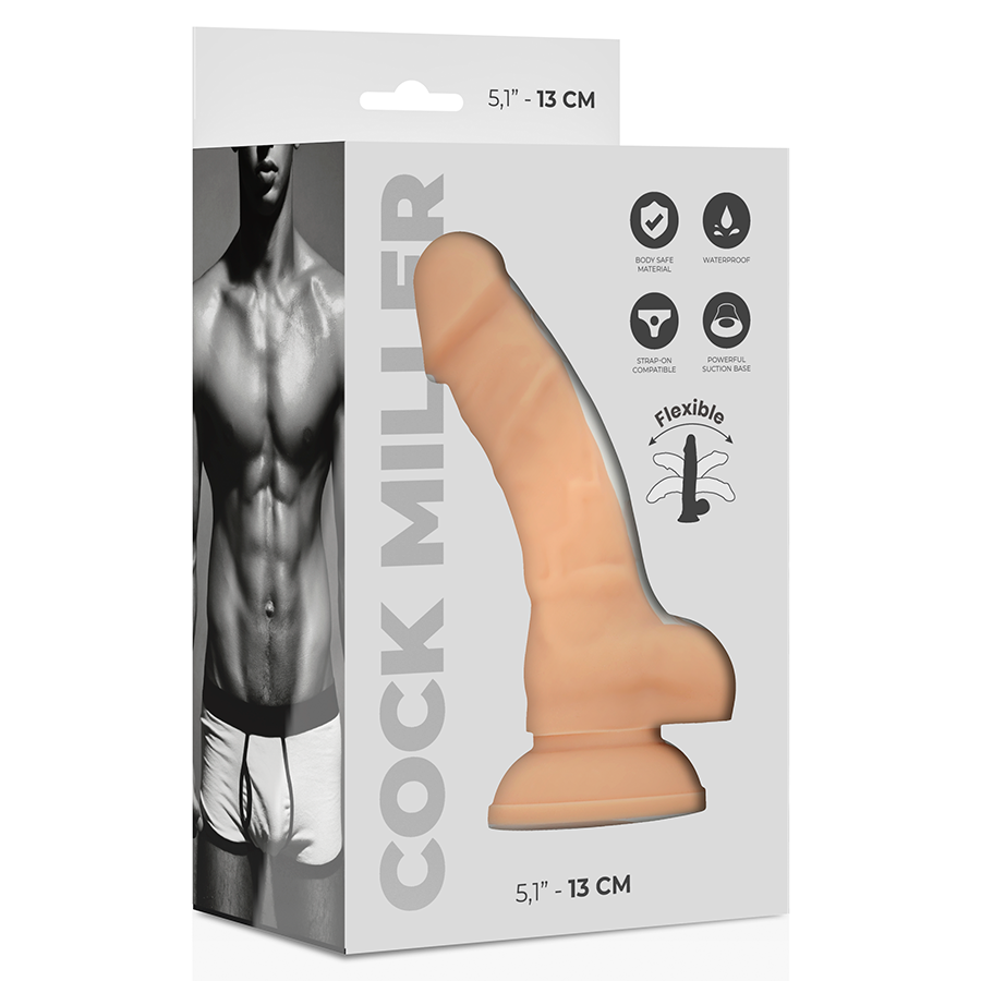 DILDO DENSIDADE DE SILICONE ARTICULÁVEL COCKSIL 13 CM