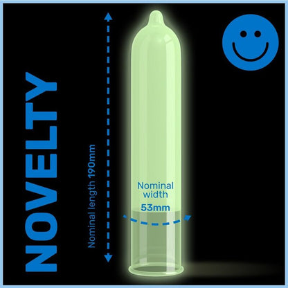 PACK OF 12 GLOW IN THE DARK CONDOMS