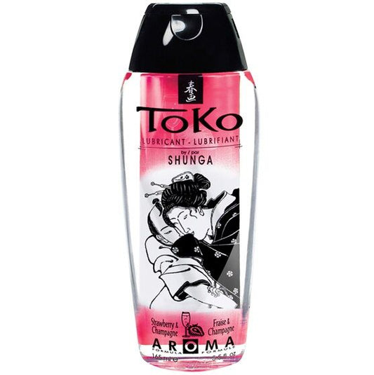 SHUNGA - TOKO LUBRIFICANTE AROMA DE MORANGO E CHAMPANHE