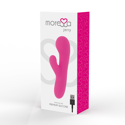 VIBRADOR SILICONE PREMIUM MORESSA JERRY RECARREGÁVEL