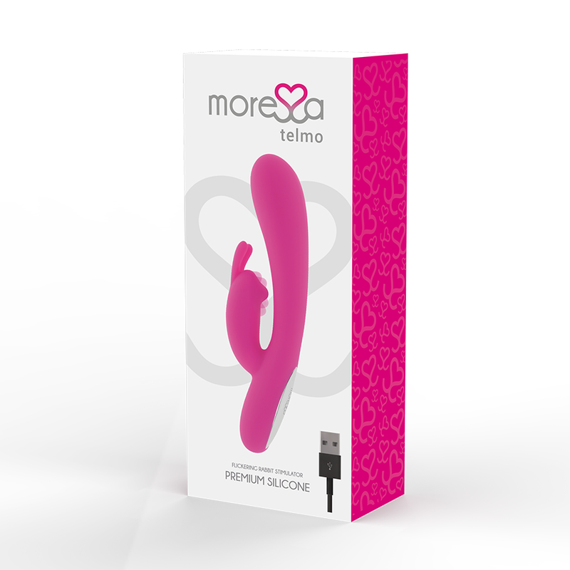 VIBRADOR SILICONE PREMIUM MORESSA TELMO RECARREGÁVEL