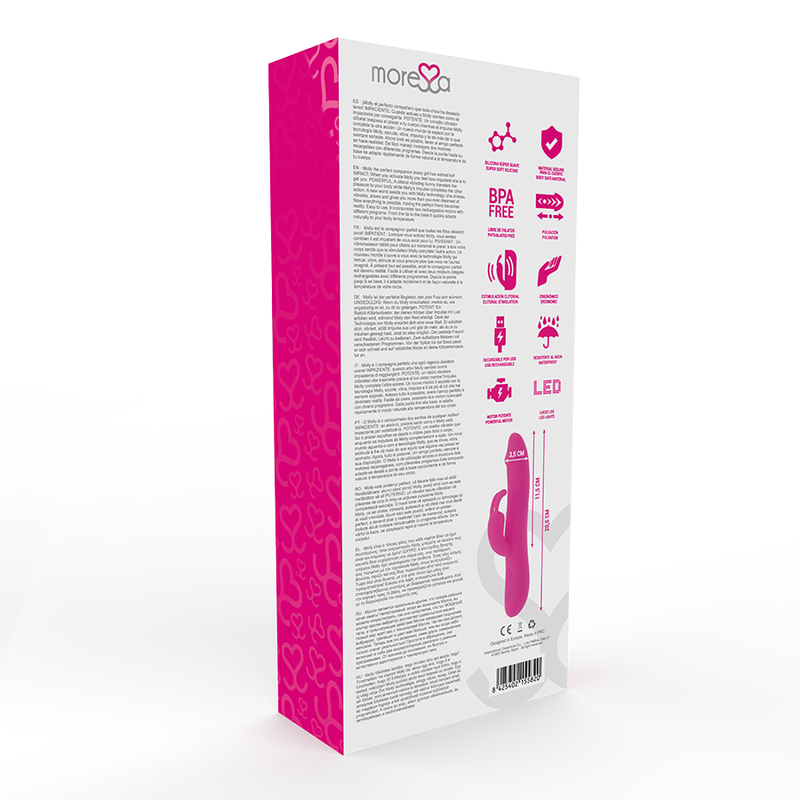 VIBRADOR MORESSA MOLLY PREMIUM SILICONE RECARREGÁVEL