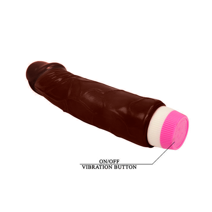 WAVES OF PLEASURE VIBRATOR 19.5 CM BROWN