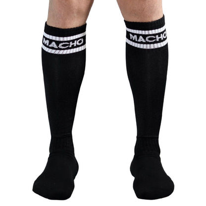 MALE MALE LONG SOCKS ONE SIZE - BLACK