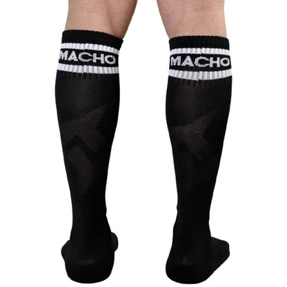 MALE MALE LONG SOCKS ONE SIZE - BLACK