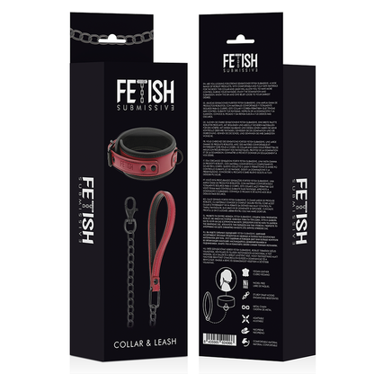 FETISH SUBMISSIVE DARK ROOM - COLAR DE CORRENTE COM FORRO DE NEOPRENE